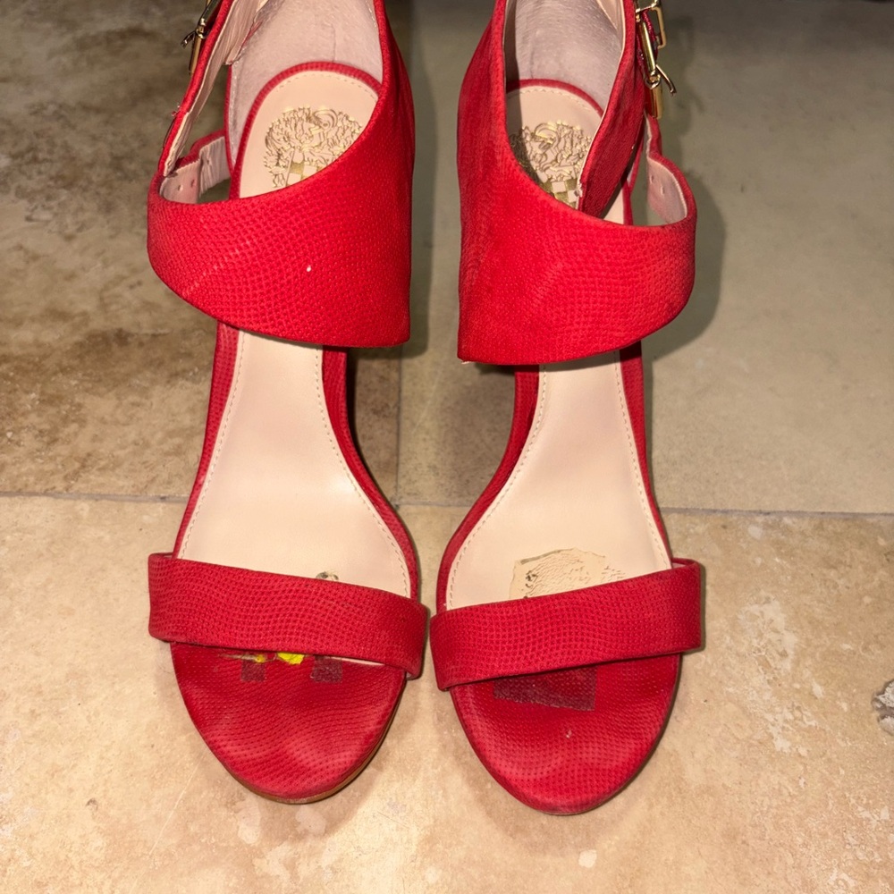 Vince Camuto Red Heeled Sandals